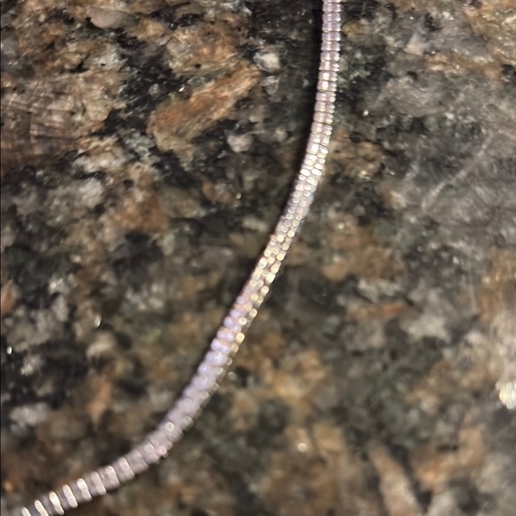 Monet Silver tone box Chain Necklace 32 inches - Picture 2 of 3